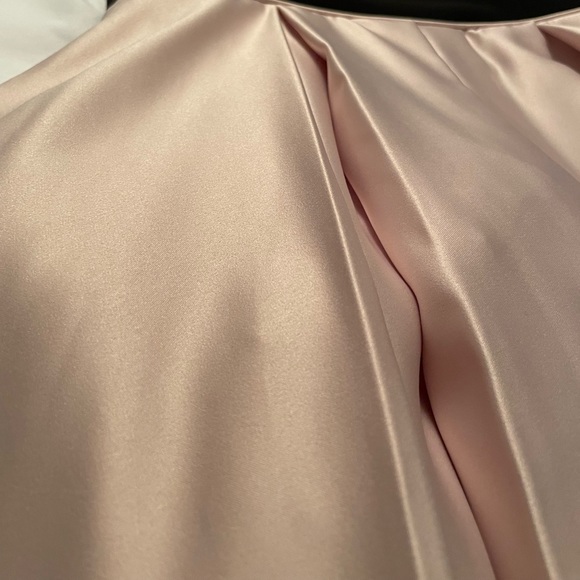 Black strapless top, champagne pink silk bottom. See through sides - Stunning. - Picture 7 of 9